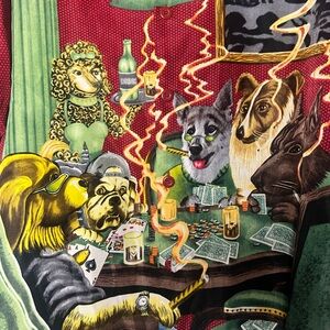 Colorful Dog Poker Graphic Shirt